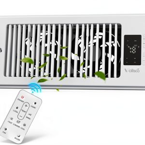 Register Booster Fan 4x10 VallisCo HVAC Fan with Quiet 10 Speed Remote-0