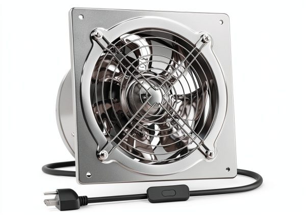 HG Power 8 Inch Kitchen Exhaust Fan, 576CFM Metal Attic Fan with-0