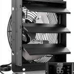 VEVOR 12 Inch Shutter Exhaust Fan with Smart Temperature Control, Wall-0