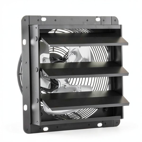 VEVOR 12 Inch Shutter Exhaust Fan with Smart Temperature Control, Wall-8