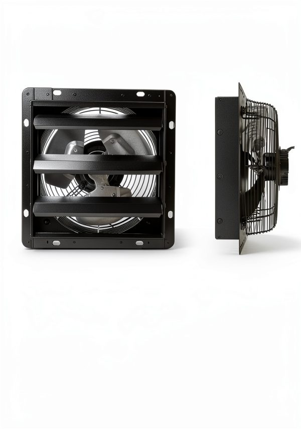 VEVOR 12 Inch Shutter Exhaust Fan with Smart Temperature Control, Wall-6